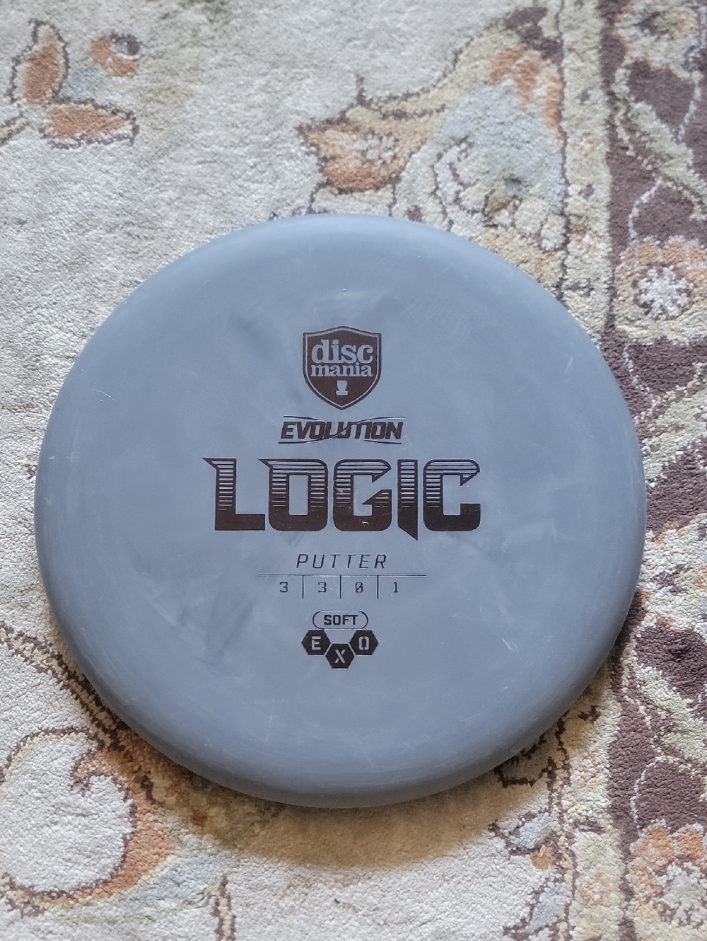 NEW Discmania Evolution Logic Soft Putter - Gray 175 GRAMS